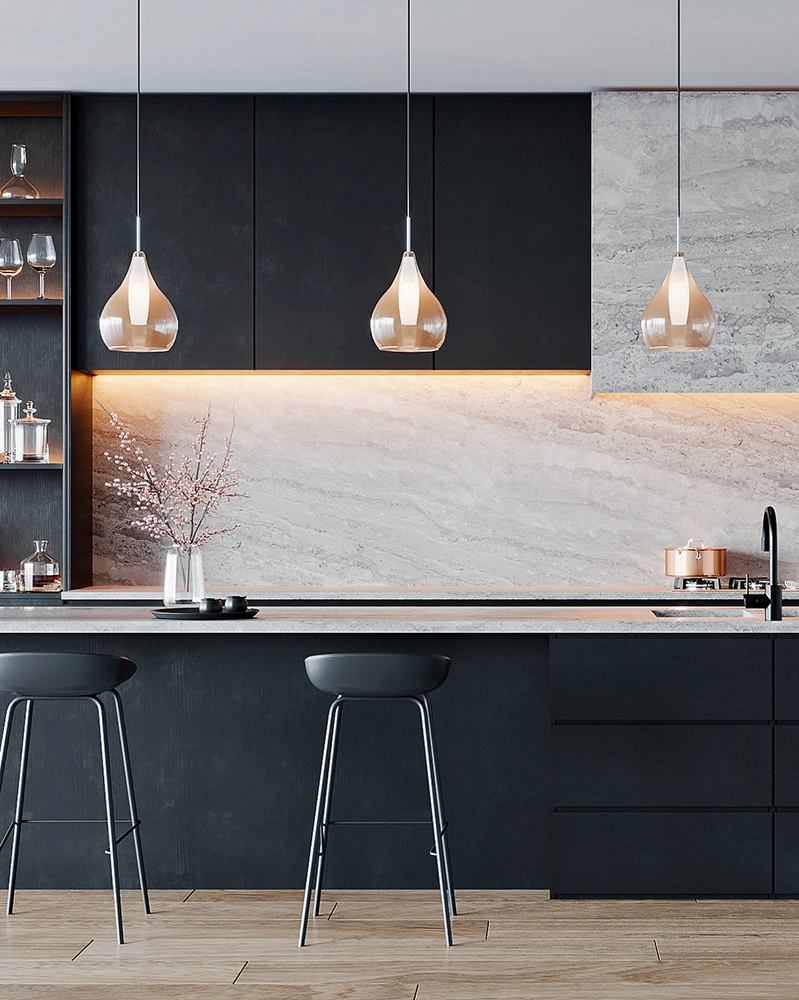 Charcoal & Marble Kitchen